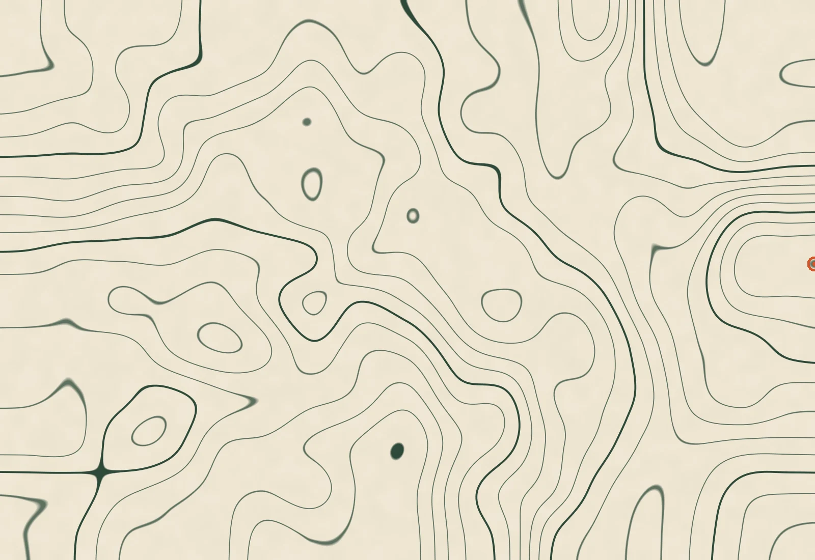Topographic contour map